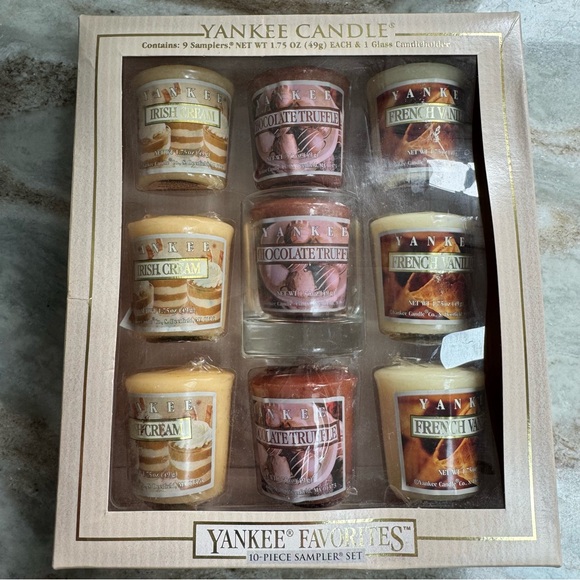 New never opened Yankee Favorites 10-pc sampler set. Very fragrant!! - Picture 1 of 6